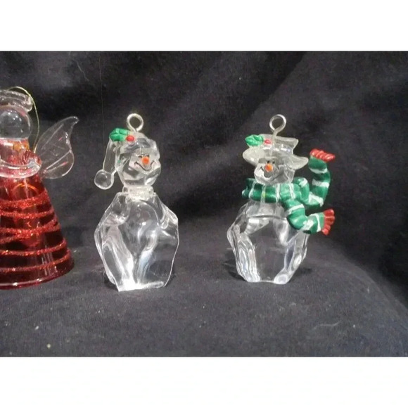 Acrylic Angel and snowman ornaments, Holiday décor, Christmas Tree seasonal - Picture 2 of 4
